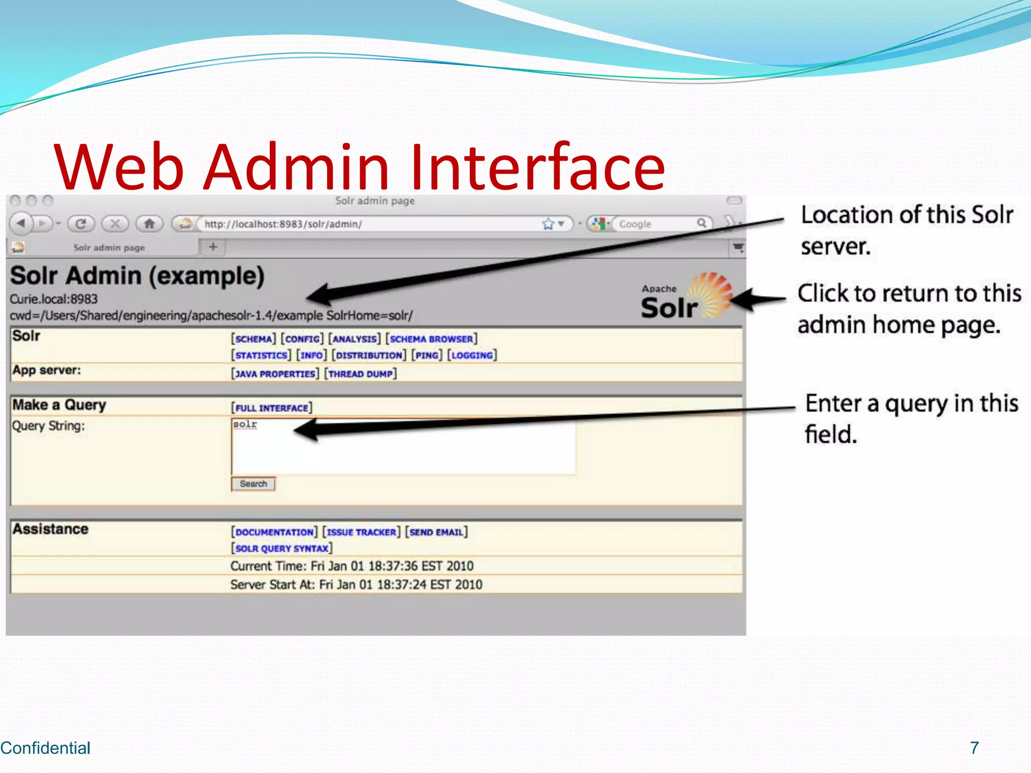 Web Admin InterfaceConfidential7