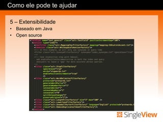 5 – Extensibilidade
•  Baseado em Java
•  Open source
Como ele pode te ajudar
 