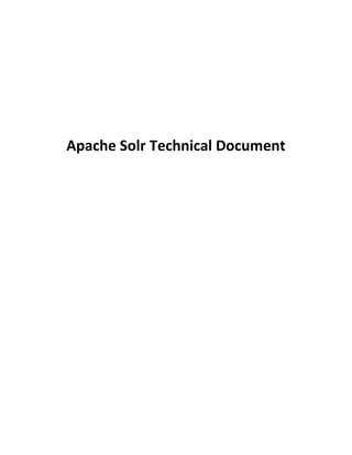 Apache solr tech doc | DOCX