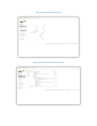 Figure 15 Solr Admin UI-Cloud Graph Screen
Figure 16 Solr Admin UI-Cluster Information Screen
 