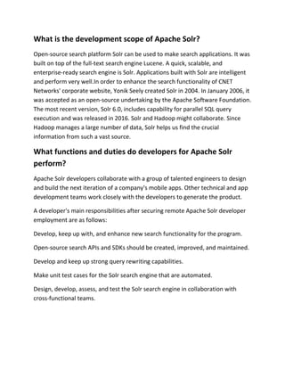 Apache Solr Web Development Pdf Apache Solr Web Development Pdf
