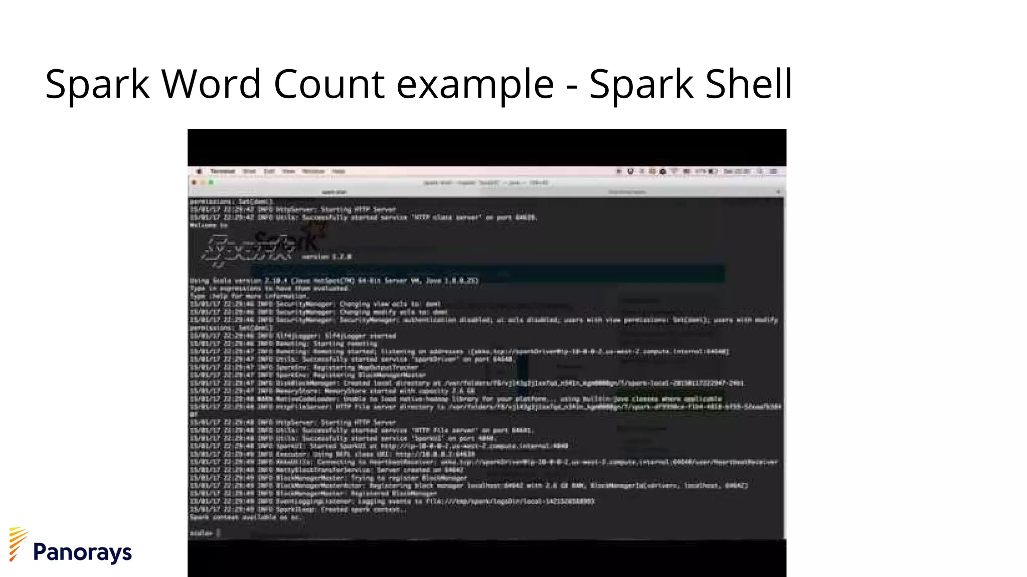 Spark Word Count example - Spark Shell
 