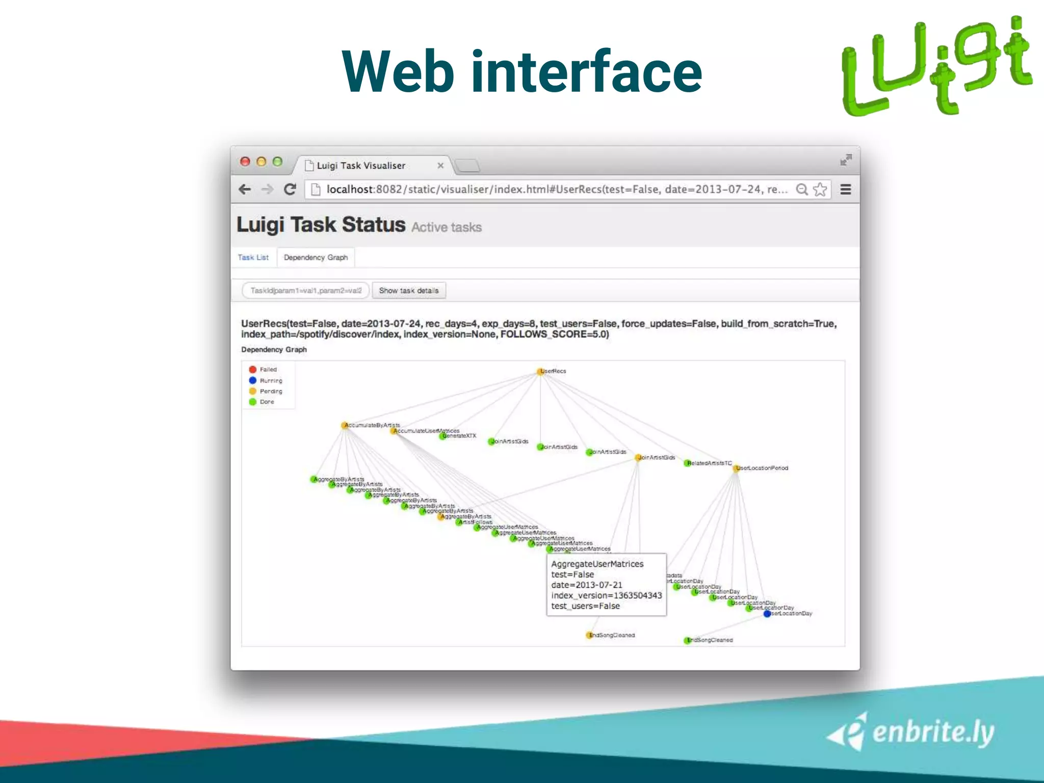 Web interface
 