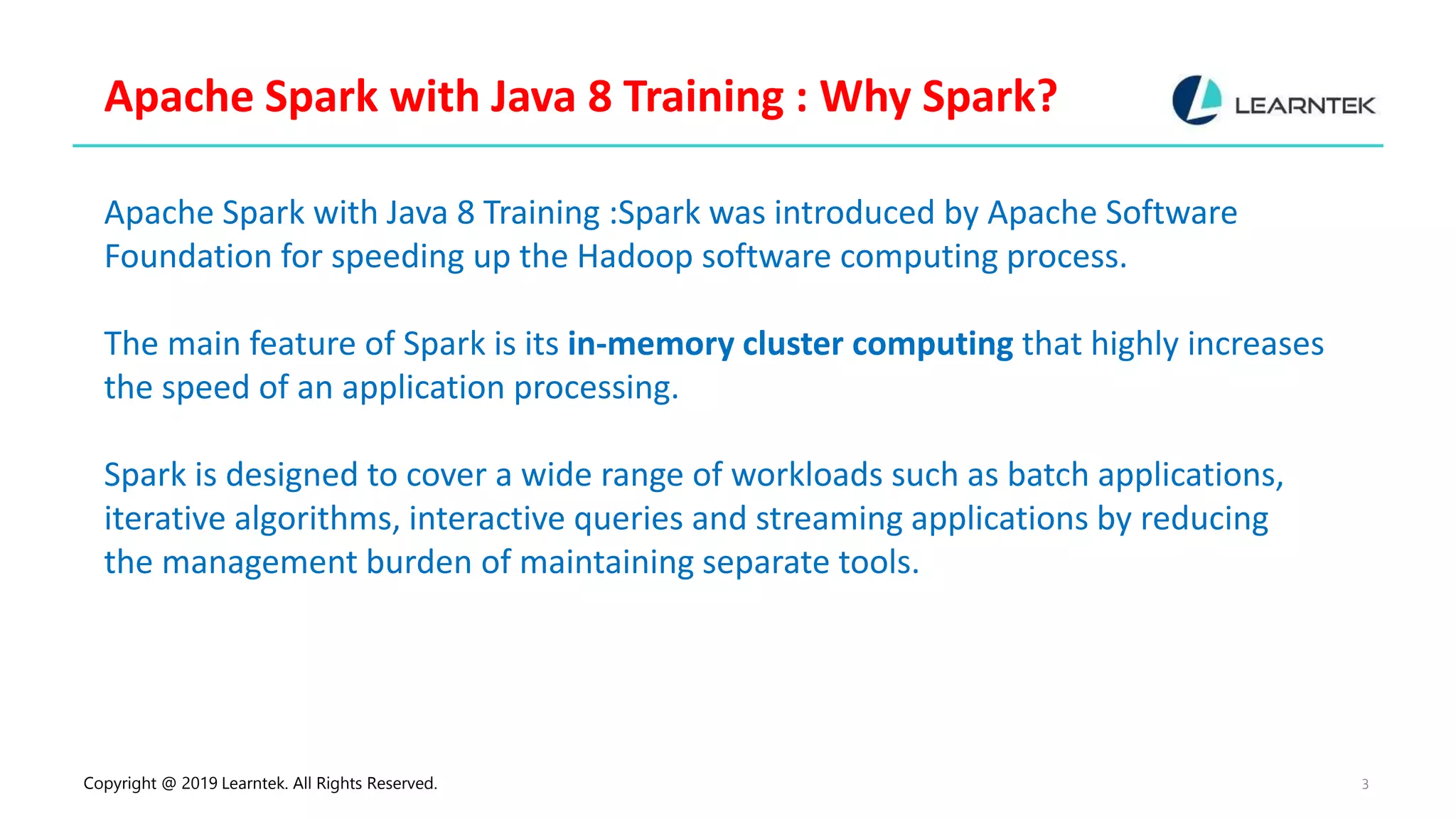Apache Spark With Java