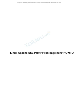 Linux Apache Ssl Apache ssl | PDF