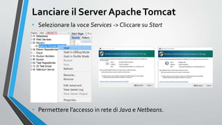 Installing Apache tomcat with Netbeans | PPTX