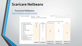 Installing Apache tomcat with Netbeans | PPTX