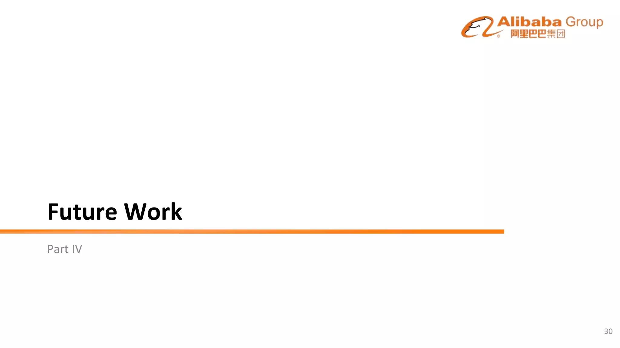 Future Work
Part IV
30
 