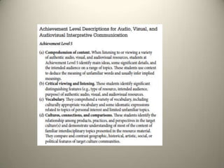  Appropriate linguistic level