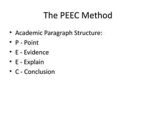 Seec Paragraph Example Mastering Academic Paragraphs and APA Citation Techniques for Effective ...