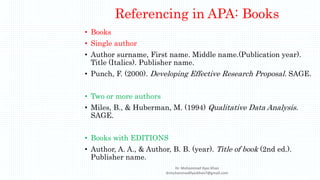 Apa citation and referencing | PPTX