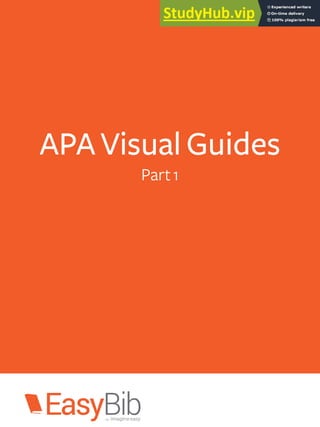 APA Visual Guides
Part1
 