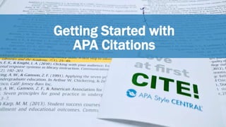 LEA - Common Research Scenarios & APA Citation Slide 7