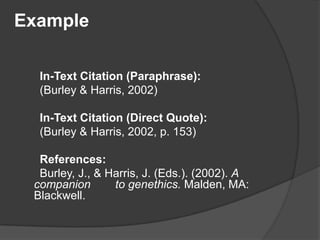 Apa Citation Style 6th Edition