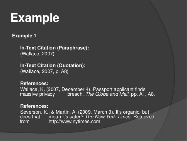 Apa citation style 6th edition