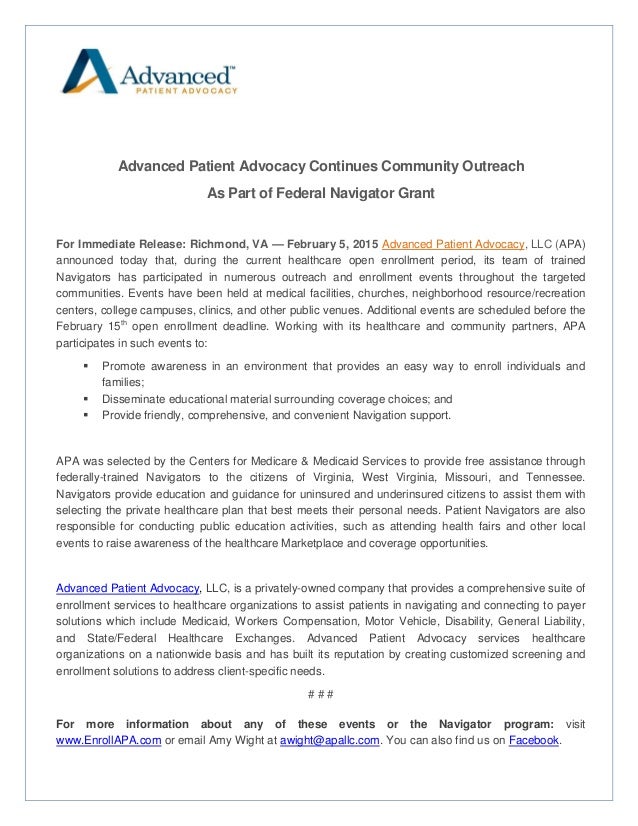 APA Continues Community Outreach As Part Of Federal Navigator Grant