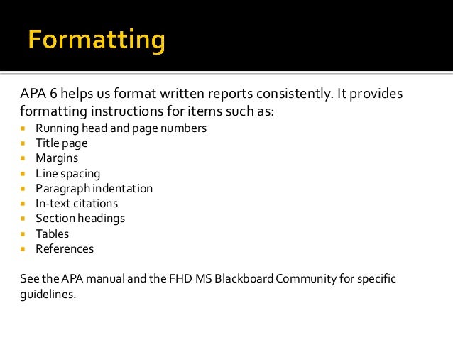 apa 6 format