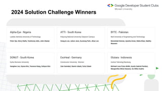 2024 Solution Challenge Winners
 