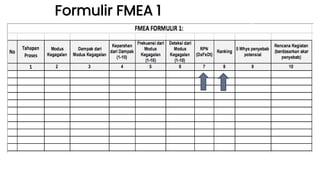 Formulir FMEA 1
 