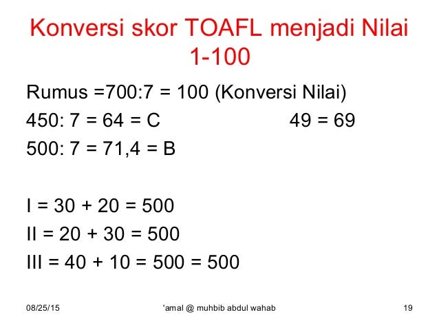 Apa Dan Mengapa Toafl