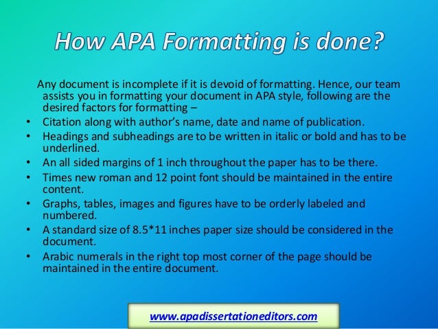 Apa editors for dissertations