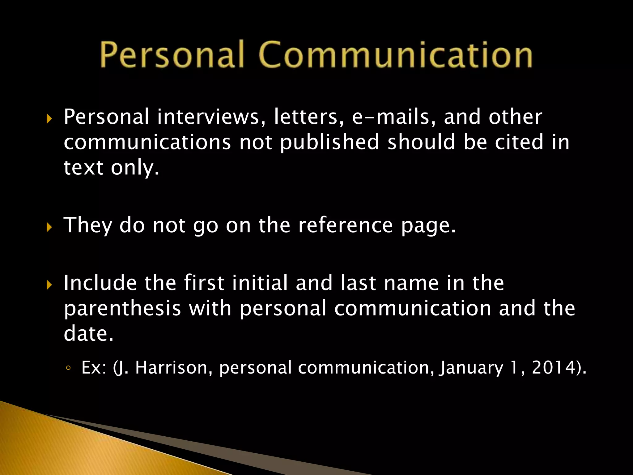 APA Documentation PPT Apa documentation ppt