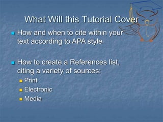 APA style | PPT