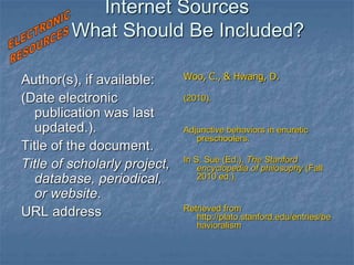 APA style | PPT