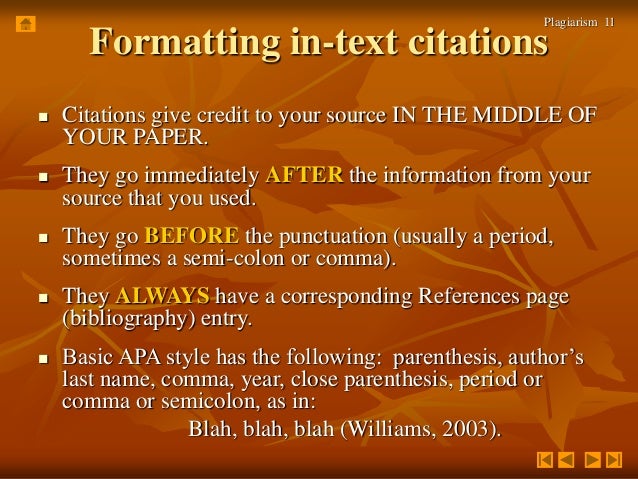 Plagiarism and Correct Documentation (Citing)