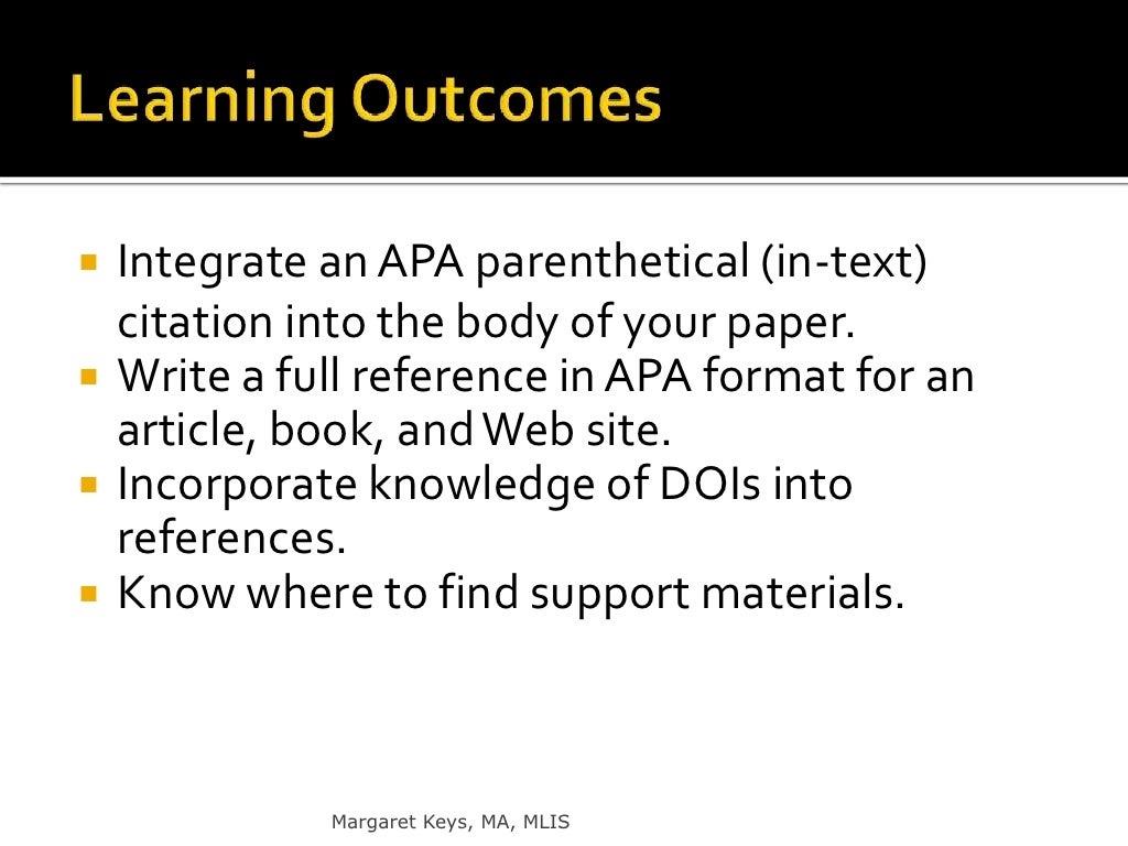 how do i cite a conference presentation in apa