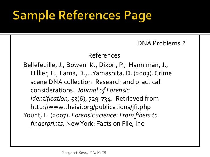 APA Documentation Incorporating Intext Citations and