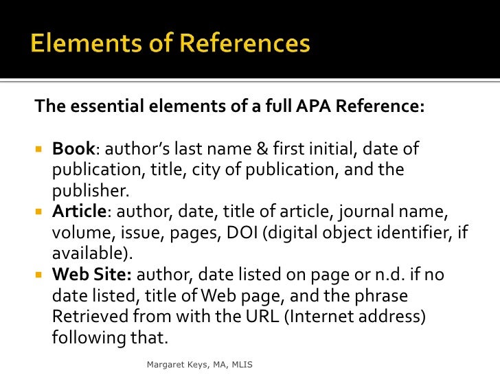 APA Documentation Incorporating Intext Citations and