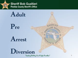 Adult
Pre
Arrest
Diversion 1
 