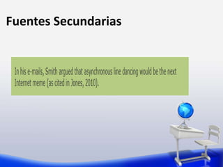 Fuentes Secundarias
 