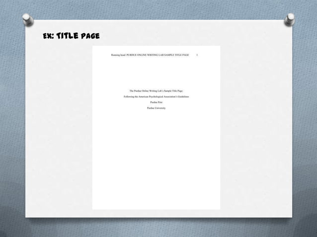 Apa formatting PPT