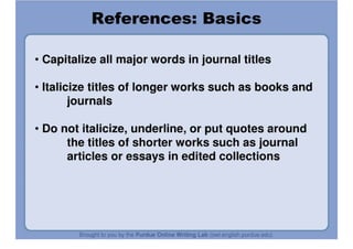 APA Formatting And Style Guide