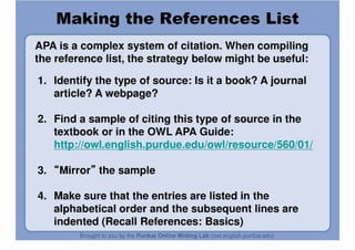 APA Formatting And Style Guide