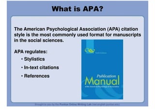 APA Formatting And Style Guide
