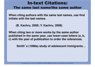 APA Formatting And Style Guide