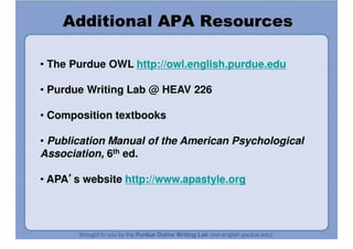 APA Formatting And Style Guide