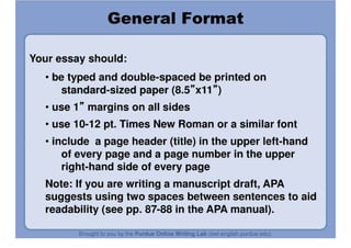 APA Formatting And Style Guide