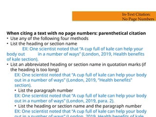 APA Formatting and Style Guide - in-text | PPTX