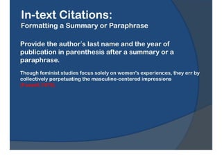 APA Formatting & Reference Style Guide