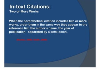 APA Formatting & Reference Style Guide