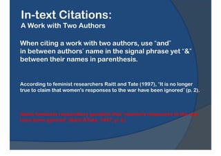 APA Formatting & Reference Style Guide