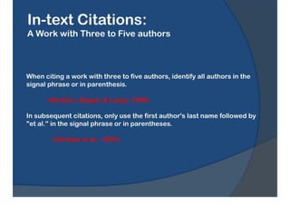 APA Formatting & Reference Style Guide