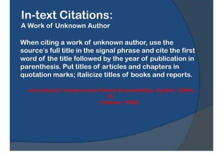 APA Formatting & Reference Style Guide