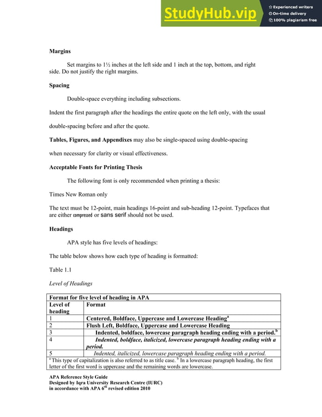 APA FORMAT FOR GUIDELINES visual data 4
