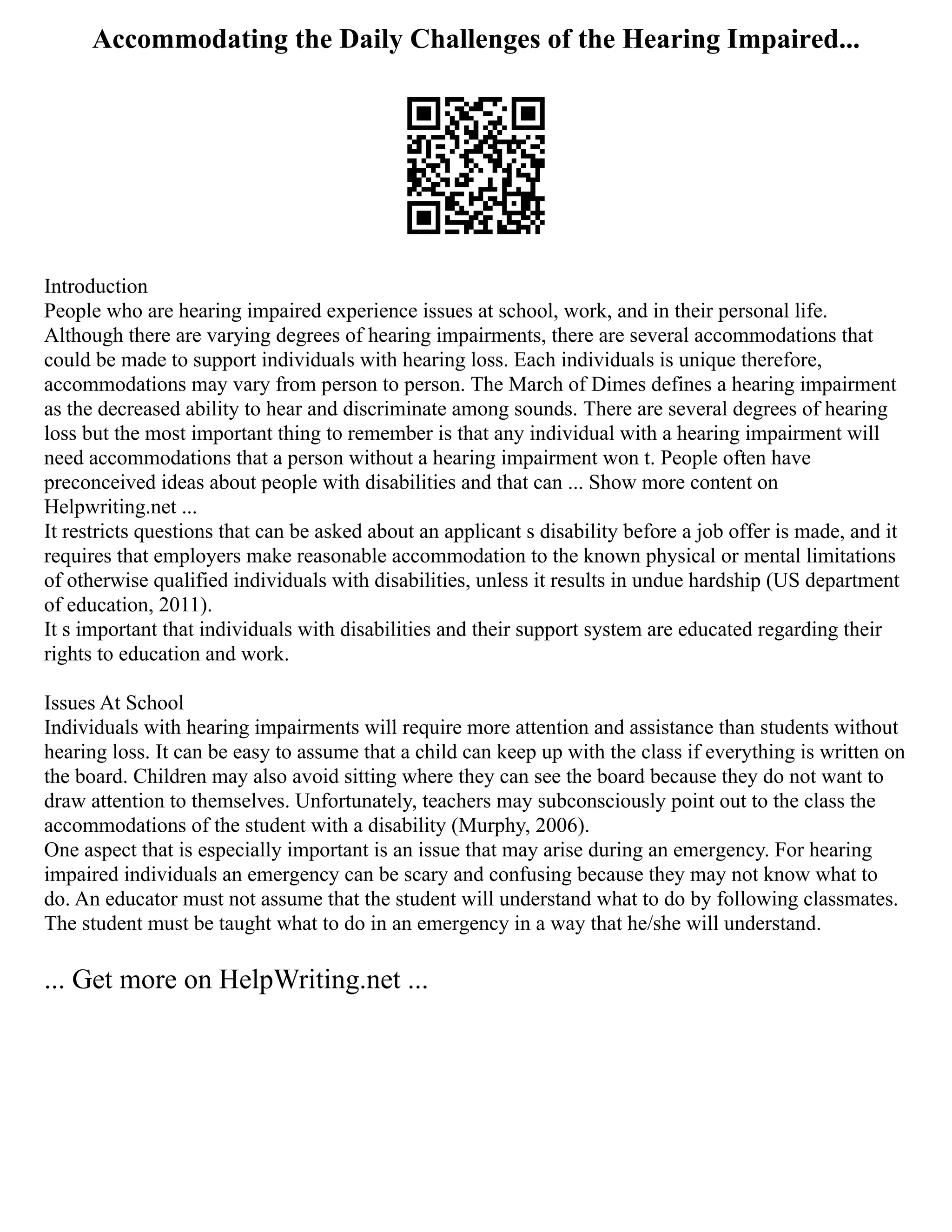 Apa Interview Paper Examples | PDF