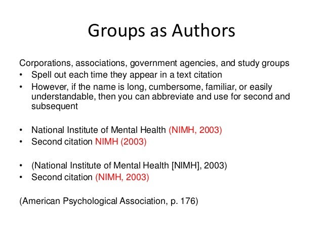 Apa In Text Citations 6th Ed